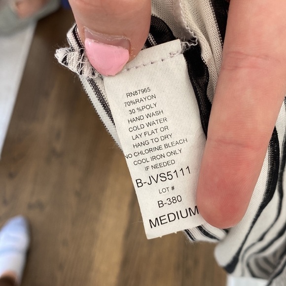 NWT Elan Beach | Black White Striped Beach Cover Up Dress | Great Condition - Picture 4 of 4